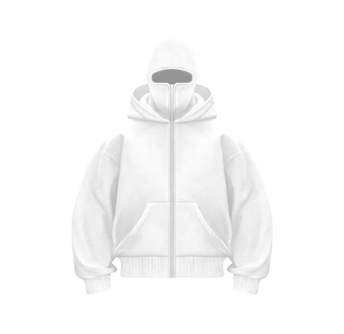 Viral Mask Hoodie (Weiss)