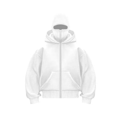 Viral Mask Hoodie (Weiss)