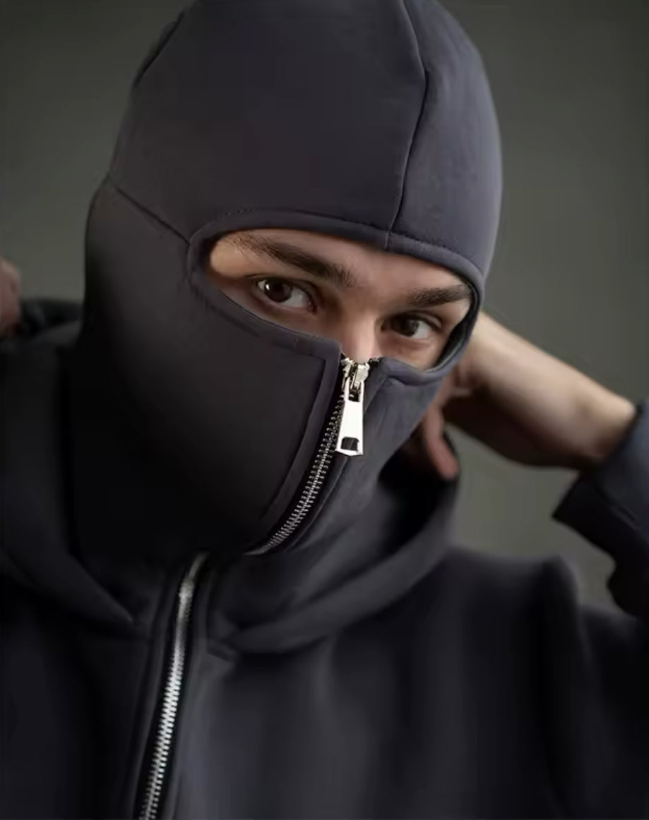 Viral Mask Hoodie (Grau)