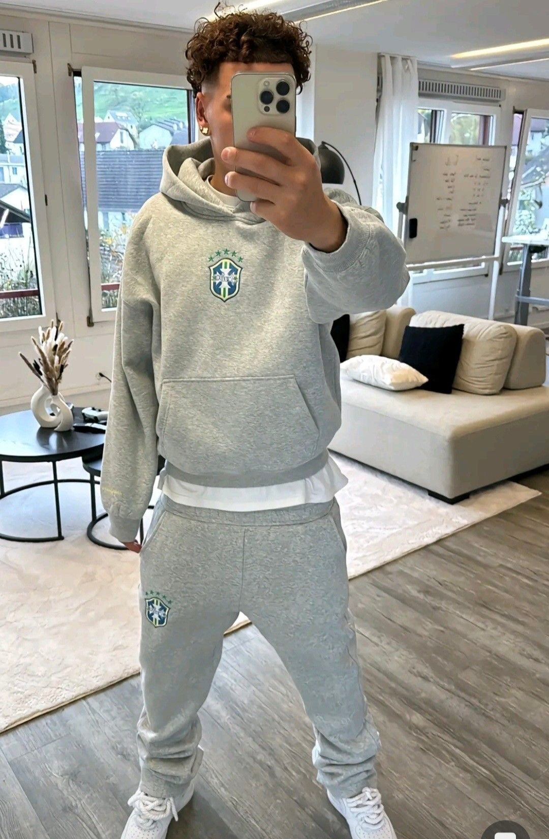 Viral Unisex Brazil Tracksuit (Grau)