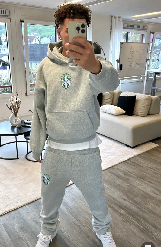 Viral Unisex Brazil Tracksuit (Grau)